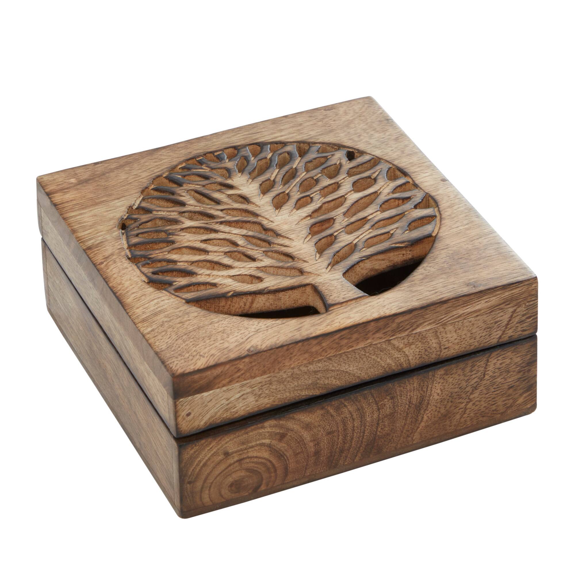 Brown Mango Wood Natural Box Set